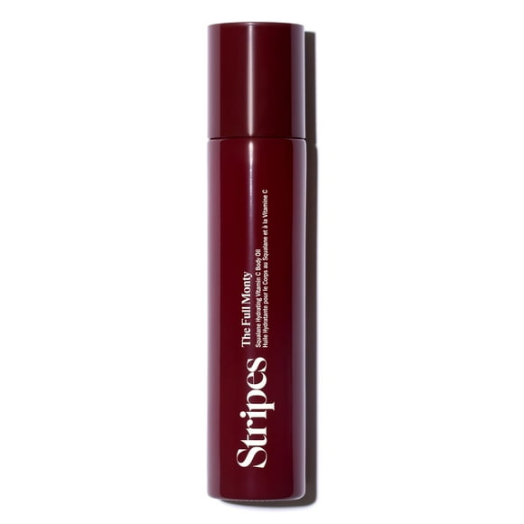 STRIPES Beauty Naomi Watts The Full Monty Post Shower Body Oil Brightens Hydrates With Squalane Vitamin C Improves Skin Softness Elasticity Dry Skin 3.7 Fl Oz