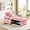 Pink, variant on 3-in-1 Convertible Sleeper Sofa Chair with USB and Type-C Port, Adjustable Recliner Armchair with Phone Holder for Living Room, Bedroom, Apartment, Pink