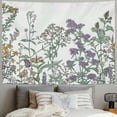 thumbnail image 2 of BCIIG Floral Plants Tapestry,Vintage Herbs Plant Nature Wild Flowers Tapestry Wall Hanging for Dorm Living Room Bedroom Decor, 2 of 6