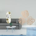 thumbnail image 2 of Espejo de pared con hojas de palma, placa de madera para decoración de pared, espejo decorativo colgante, material minimalista moderno, adecuado para, 2 of 8