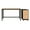 Black / Maple, variant on Space Solutions Home Office Metal Desk and Storage Set -  Black