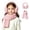 Pink, variant on YUANxueke Kids 2-Piece Windproof Plush Ear Muffs Knitted Scarf Sets Solid Thermal Warm Winter Ski Outwear