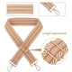 thumbnail image 3 of Sonducket Correa de bolso de longitud ajustable, correa de bolso cruzado de aplicación amplia a la moda, correas para bolso de hombro Ropa, zapatos y accesorios Miscelánea marrón claro, 3 of 6