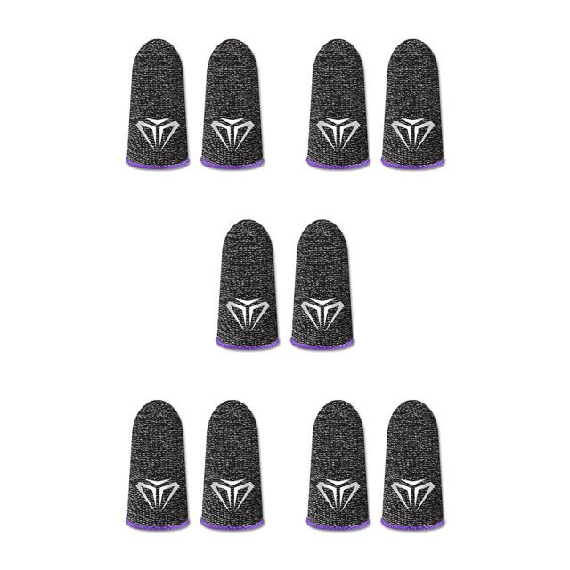 Sidaley 10 piezas de guantes de pantalla táctil a prueba de aceite de 24 pines, transpirables, antihuellas dactilares, portátiles, ultrafinos Type8 NO8