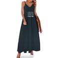 thumbnail image 2 of Robe Sans Manches pour Professeur de Sciences Collège Lycée École Primaire Maternelle Robe de Plage Robe Longue pour Femmes, 2 of 5