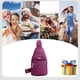 thumbnail image 5 of Bolso bandolera impermeable para hombre y mujer | Mochila de viaje ligera y de gran capacidad | Bolsillo antirrobo | Carga USB | Tejido transpirable | Multicolor | 11,8 x 6,7 x 3,9 pulgadas | 1 pieza, 5 of 7