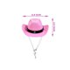 thumbnail image 3 of Accesorios para fiestas de invierno: sombrero de vaquero occidental ajustable para perros, bufanda triangular y vestido rosa para mascotas., 3 of 4