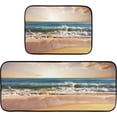 thumbnail image 7 of SKYSONIC Sea Sunset View Kitchen Mats and Rugs Summer Seaside Floor Runner Area Rug Washable Carpet Perfect for Living Room Bedroom Entryway,19.7"x27.6"+19.7"x47.2", 7 of 7