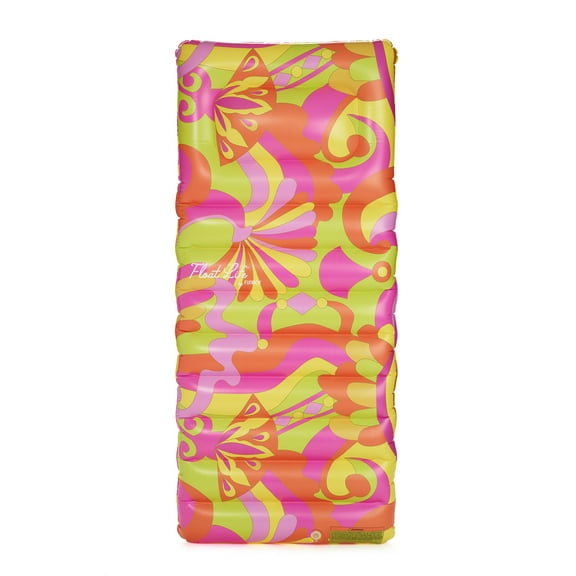 Float Life by Funboy Retro Swirl Premium Pool Float Lounger, Oversized 63'', Adults & Children