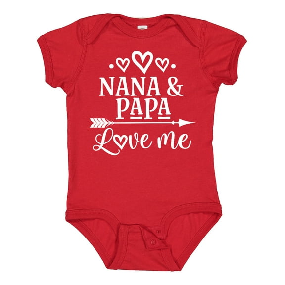 Inktastic Nana Papa Love Me Grandkids Boys or Girls Baby Bodysuit