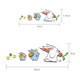 thumbnail image 4 of Pegatinas de conejo adorables para coche, diseño de animales, divertidas pegatinas decorativas de conejo, para parachoques de carrocería de motocicleta y coche, pegatinas de dibujos animados, 4 of 5