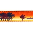 thumbnail image 3 of Country Brook Design - Caribbean Sunset on Orange Nylon Webbing (1 Inch, 10 Yards), 3 of 4