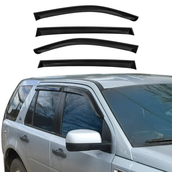 Window Visor Vent Rain Guard Deflector for Lexus GX 460 2014-2019 Smoke 4 Pcs