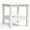 Blanc, variante sur Table Adirondack Table d'Appoint d'Extérieur 18 Pouces à Deux Niveaux Carrée Table de Bout avec Étagère de Rangement Gain de Place