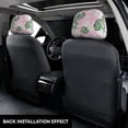 thumbnail image 5 of 2 PCS Car Headrest Cover, Green Leaves Lilies Flowers Soft Car Seat Head Rest Cover Protector Interior Car Accessories Seat Covers for Cars Truck Auto Only Covers, 5 of 8