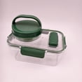thumbnail image 4 of Leak-Proof Salad Container with 4-Compartment Dressing Cup - BPA-Free Plastic Food Storage Bowl for Lunch, Meal Prep & Picnics, 4 of 9