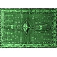 thumbnail image 1 of Ahgly Company Indoor Rectangle Persian Emerald Green Traditional Area Rugs, 5' x 8', 1 of 4