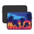 thumbnail image 3 of Bingfone Beach With Palm Trees Laptop Sleeve Case 13 Inch, 360° Protective Computer Carrying Bag, 3 of 9