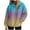 A02-Sky Blue, variant on Xudanell Hoodies for Women Tiedye Gradient Sweatshirt Print Hooded Women Clothes Plus Size Hoodies Fashion Streetwear