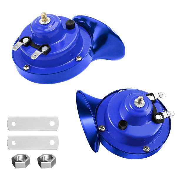 Bocina de aire para auto BLAU GRUN 12V impermeable y potente, azul