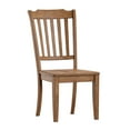 thumbnail image 5 of Weston Home Farmhouse Slat Back Wood Dining Chairs, Set of 2, Oak Finish, 5 of 9