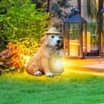 thumbnail image 4 of MOQIN Garden Dog Statues, Adorable Resin Dog Figurines with Hat and Solar LED Lights, Puppy Decorations Outdoor Solar Light for Yard Patio Lawn Porch, Ornament Gift, 4 of 8