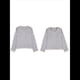 thumbnail image 1 of Suéteres Casuales de Larga con Cuello en V para Mujer, Suéteres Sueltos de Punto Grueso y Suave, Sudaderas, Tops. Gris XXXL, 1 of 8