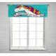 thumbnail image 1 of ABPHQTO Tres peculiares unicornios Rainbow Manes Tails Ventana Cortina Valance Rod Pocke 45x130 cm, 1 of 1