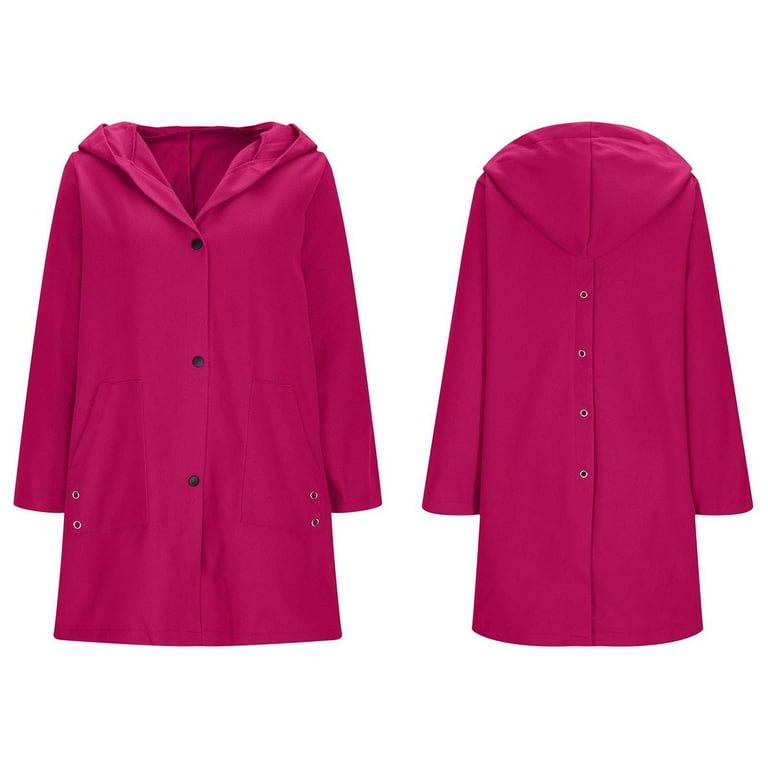 TKLPEHG Women's Wool Blend Coats Winter Fashion Long Sleeve Plus