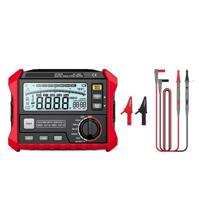 Insulation Resistance Tester Insulation Resistance Tester Megohmmeter High Accuracy Digital Multimeter for Ground