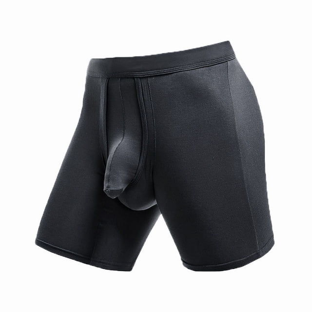 COM1950s Briefs For Men, Men Comfortable Solid Extended Sport Separate Breathable Briefs