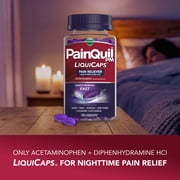 Vicks PainQuil PM Max Strength Pain Relief + Sleep Aid LiquiCaps, 100 count