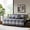 Grey + Polyester+7, variant on TENGDA 6 Piece Reversible Scalloped Edge Daybed Cover Set Neutral Polyester Bedding Set for Twin Size Daybed