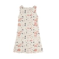 thumbnail image 4 of LTTVQM Easter Dresses for Girls 2026 Rabbit Egg Print Funny Sleeveless Sundress Comfy Round Neck Midi Dresses Fashion A-Line Dresses Beige 11-12 Years, 4 of 5