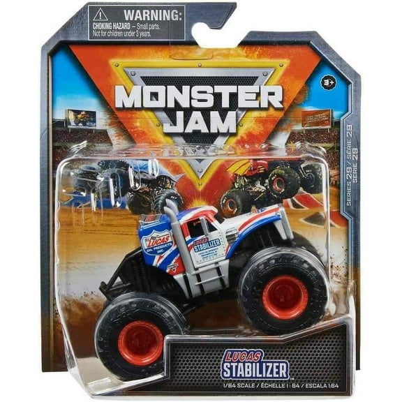 Monster Jam 2023 Spin Master 1:64 Diecast Truck Series 29 Arena Favorites Lucas Stabilizer