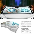 thumbnail image 4 of Kdxio Let's go Travel Around the World Print Front Windshield Sun Shade,Folding Auto Sunshade for Car Truck SUV-Small, 4 of 7