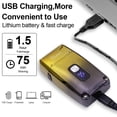 thumbnail image 5 of Hatteker 3-Blade Foil Shaver for Men, Bald Head Shaver & Facial Hair Trimmer, IPX7 Washable, USB Rechargeable, LED Display, Pop-Up Trimmer, 5 of 7