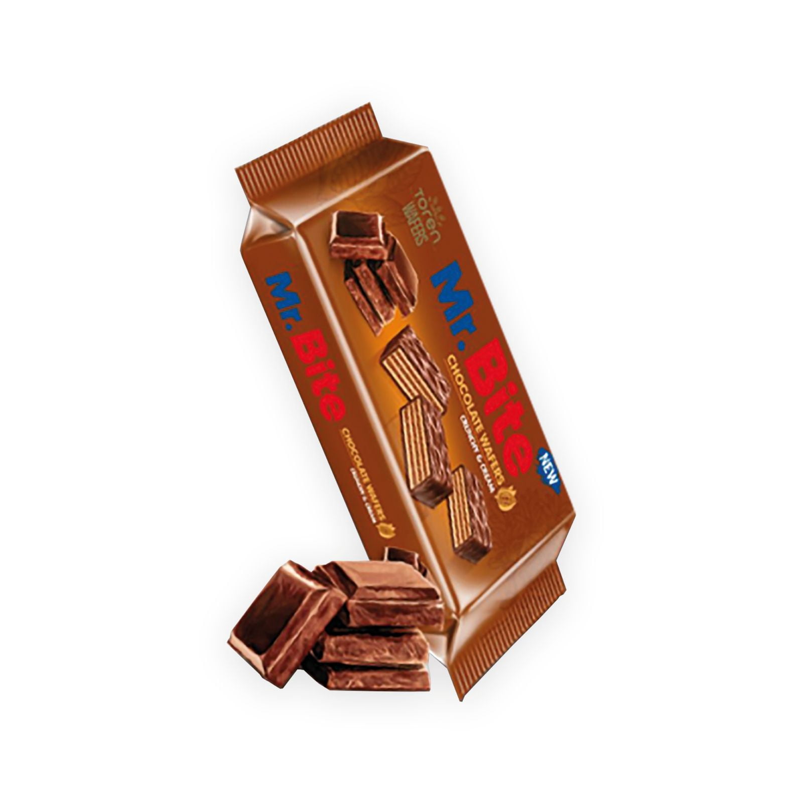 MR. BITE Milk Chocolate Coated Wafer With Cocoa Cream 38g, 24 Items