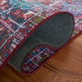 thumbnail image 6 of SAFAVIEH Tucson Cornelius Traditional Machine Washable Area Rug, 6' x 6' Round, Red/Blue, 6 of 9