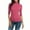 Hot Pink, variant on Womens Tops, Mock Neck Half Sleeve Undershirts for Women Mock Turtle Neck Tight Tops Basic Tee Stretch Base Layer T-Shirt Elbow White L
