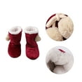 thumbnail image 3 of Weiweiguan Non-Slip Indoor Ankle Bootie Cotton Flannel Warm Shoes (1 Pair), 3 of 6