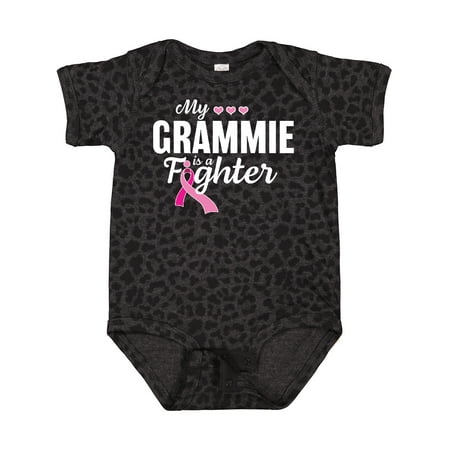 

Inktastic Breast Cancer Awareness My Grammie is a Fighter Gift Baby Boy or Baby Girl Bodysuit