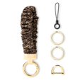 thumbnail image 1 of Llavero de pulsera WEESMILE para llaves de coche con anilla en D, diseño de leopardo, 1 of 7