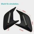 thumbnail image 2 of jiaping 4x2pcs Car Side Air Sticker Air Flow Adhesive Decor Spoiler 4 Pcs, 2 of 7