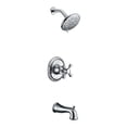 thumbnail image 1 of Anzzi SH-AZ033 Mesto Series Single Handle Wall Mounted Showerhead & Bath Faucet Set in Polished Chrome, 1 of 3