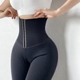 thumbnail image 4 of Mujeres leggings yoga espesado pantalones deportes legging suave transpirable gimnasio ejercicio ejercicio de color sólido color frío pantalones de clima negro espesado xl Scienceny AP004667-09, 4 of 7