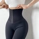 thumbnail image 4 of Mujeres leggings yoga espesado pantalones deportes legging suave transpirable gimnasio gimnasio ejercicio color sólido color frío pantalones engrosados ​​negro Inevent AP004667-07, 4 of 7