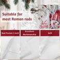 thumbnail image 7 of Cute Snowman Winter Valances for Windows, 42 x 18in, Merry Christmas White Pine Branch Rod Pocket Kitchen Valance Curtain Light Filtering Window Treatments for Living Room Bedroom, 1 Panel, 7 of 7