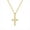 Moissanite (Gold), variant on Leander 925 Sterling Silver Moissanite Cross Pendant Necklace, Diamond-Encrusted, Simple and Exquisite, Women's Necklace