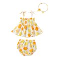 thumbnail image 1 of Foshan ropa para niños vestido de bebé 2019 verano nuevo limón niña vestido de tirantes traje niña f Abanopi Traje de etiqueta, 1 of 7